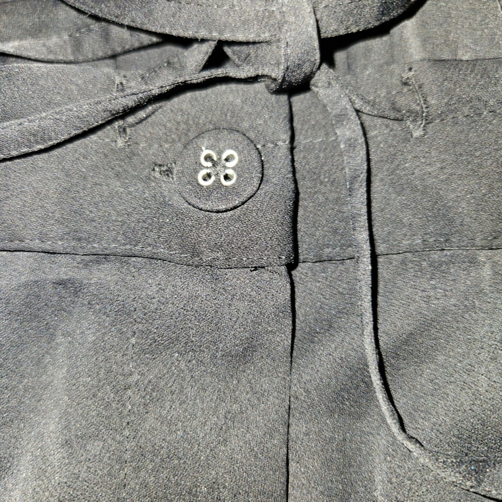 The Drop x @kelclight Black Satin Wide Leg Cargo Pants XL Drawstring Waist - Picture 3 of 9